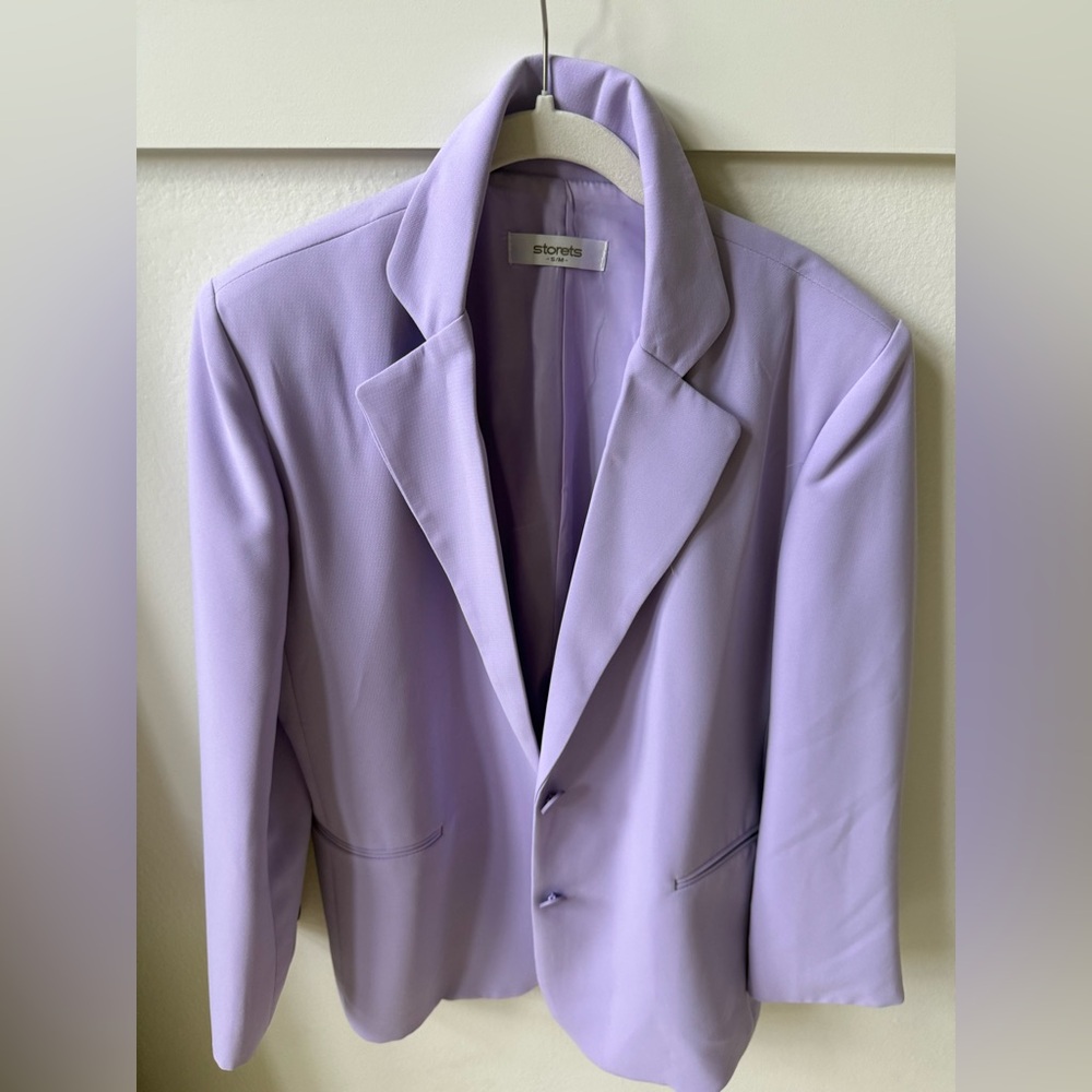 Storets Purple Blazer with Notched Lapels